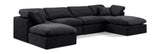 Indulge - Velvet 6 Piece Modular Double Chaise Sectional
