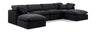Indulge - Velvet 6 Piece Modular Double Chaise Sectional
