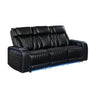 Electra - Power Reclining Sofa With Power Headrests, Drop Down Table, Reading Light, Massage, LED Lighting And USB Control