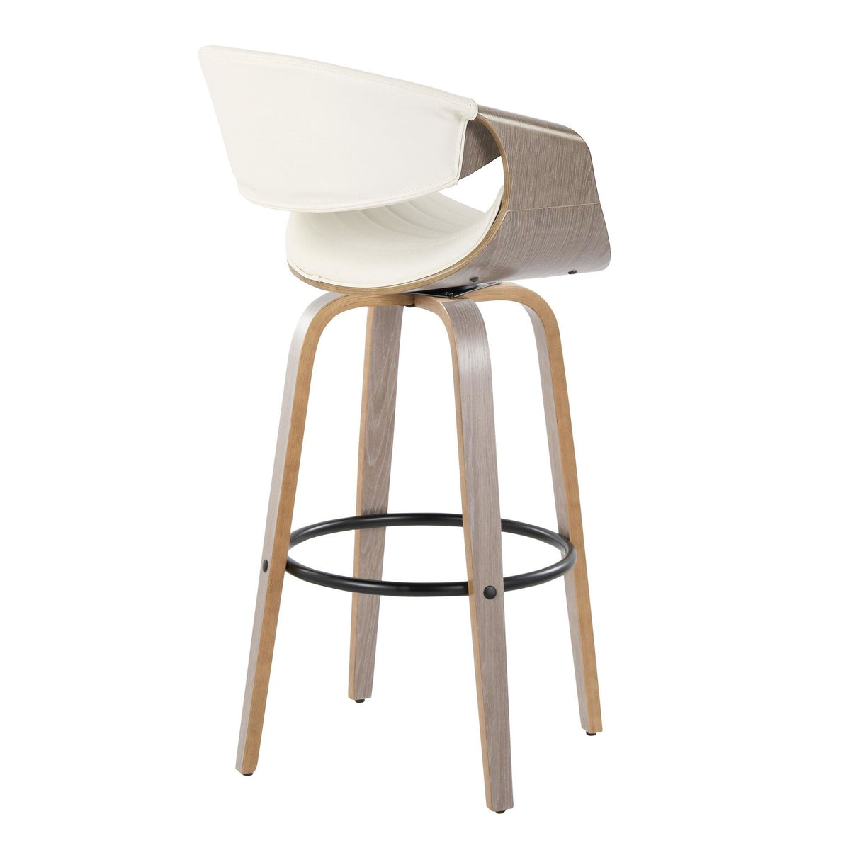 Symphony - 30" Fixed-Height Barstool (Set of 2) - Gray Base