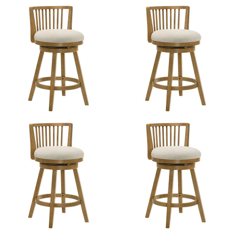 Harper - 26" Amber Glow Counter Height Rubberwood Swivel Barstool
