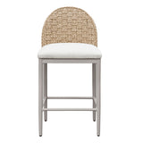 Kobalt - Counter Height Outdoor Barstool - Ivory