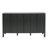 Colored Fluted Sideboard With 3 Doors And 1 Drawer