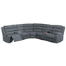 Manual Motion Reclining Loveseat 3 Piece Sectional Set With Console Storage And Cup Holders