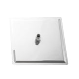 16" Square Rainfall Shower Head Fixed Wall Mount With Full Body Coverage & Self Cleaning Silicone Nozzles - Chrome