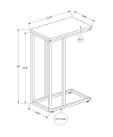 Accent Table, C - Shaped, Space-Saving Functionality