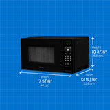 Danby DBMW0721BBB microwave dimensions diagram