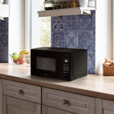 Danby DBMW0721BBB microwave on a countertop