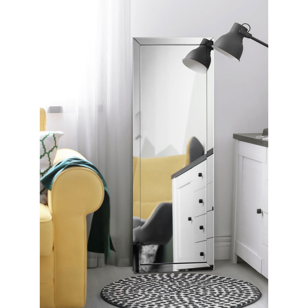 Aika - Standing Mirror - Silver