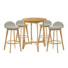Vera - 5-Piece Wood Bar Set