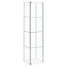 Bellatrix - 4-Shelf Clear Glass Curio Cabinet