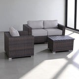 Stylish Sofa Seating Group With Cushions Perfect For Outdoor Gatherings