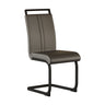 Modern Dining Chairs With High Back Upholstered Design Metal Legs