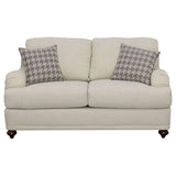 Glenn - Upholstered English Arm Loveseat - Light Gray