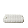 Cloud Series Minimalist Button Tufted Square Arm 3 Seater Sofa