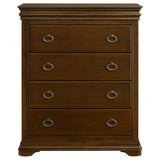 Garland - 4-Drawer Bedroom Chest Of Drawers - Brown Cherry