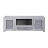 Noralie - TV Stand - Mirrored & Faux Diamonds