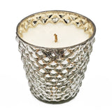 Scented Soy Wax Candle Glass (Set of 4) - Silver