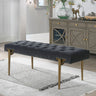Aria - Upholstered Gold Accent Bench