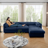 Contemporary Elegant Sofa With Storage And Ottoman