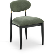 Riccio - Fabric Dining Side Chair (Set of 2) - Black And Gold Frame