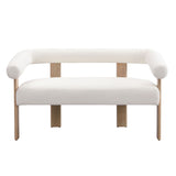 Modern Round Armrest Loveseat