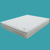 9" Size Bed Mattress With Bonnell Coil Inner Spring And 2.5" Euro Top Foam + Spring Material - White - Full