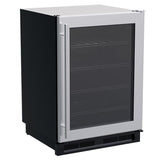 24-In Built-In Single Zone Wine Refrigerator with Door Style - Stainless Steel Frame Glass - (MLWC024SG01A)