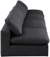 Comfy - Faux Leather Modular Armless Sofa 4 Seats