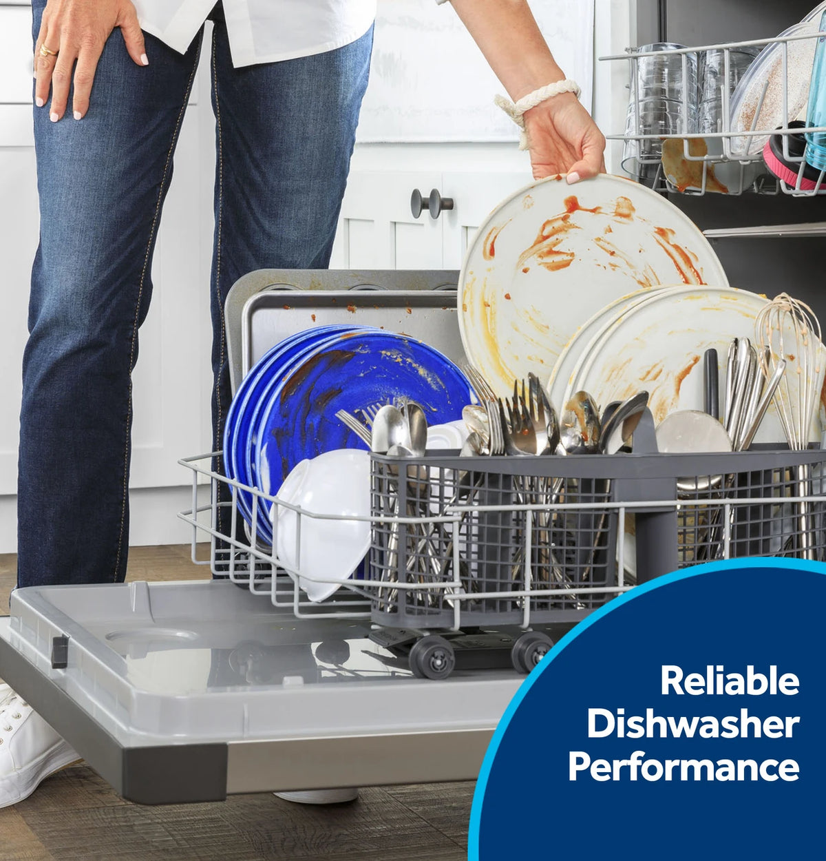GE GDF450PGZWW reliable American made dishwasher