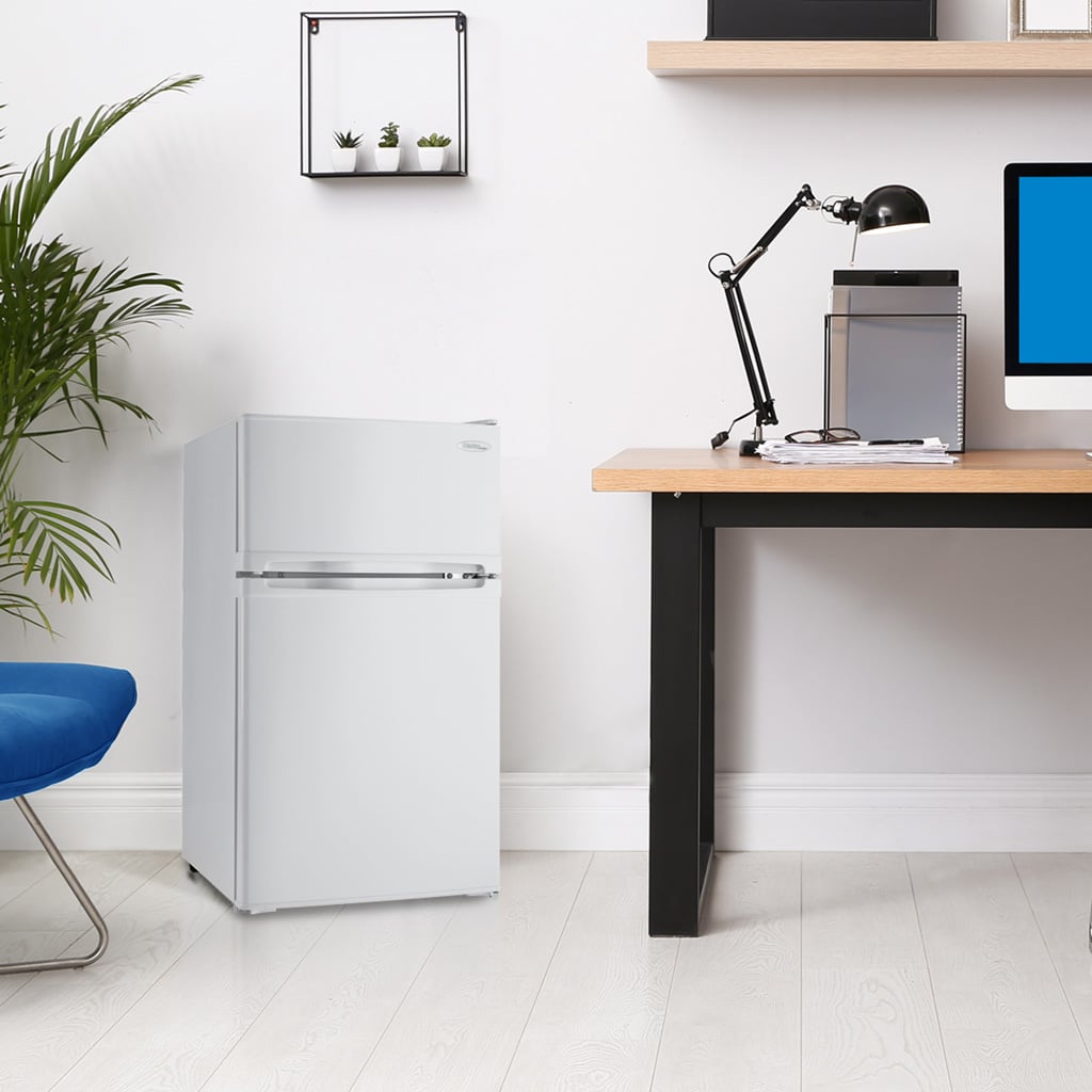 Danby DCR031B1WDD compact fridge in a room setting