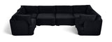 Hammond - Velvet Performance Fabric Upholstered 6 Piece U-Shaped Sectional