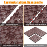 New Stone Texture Patio Deck Tiles, Diy Interlocking Floor Tiles, Easy Installation