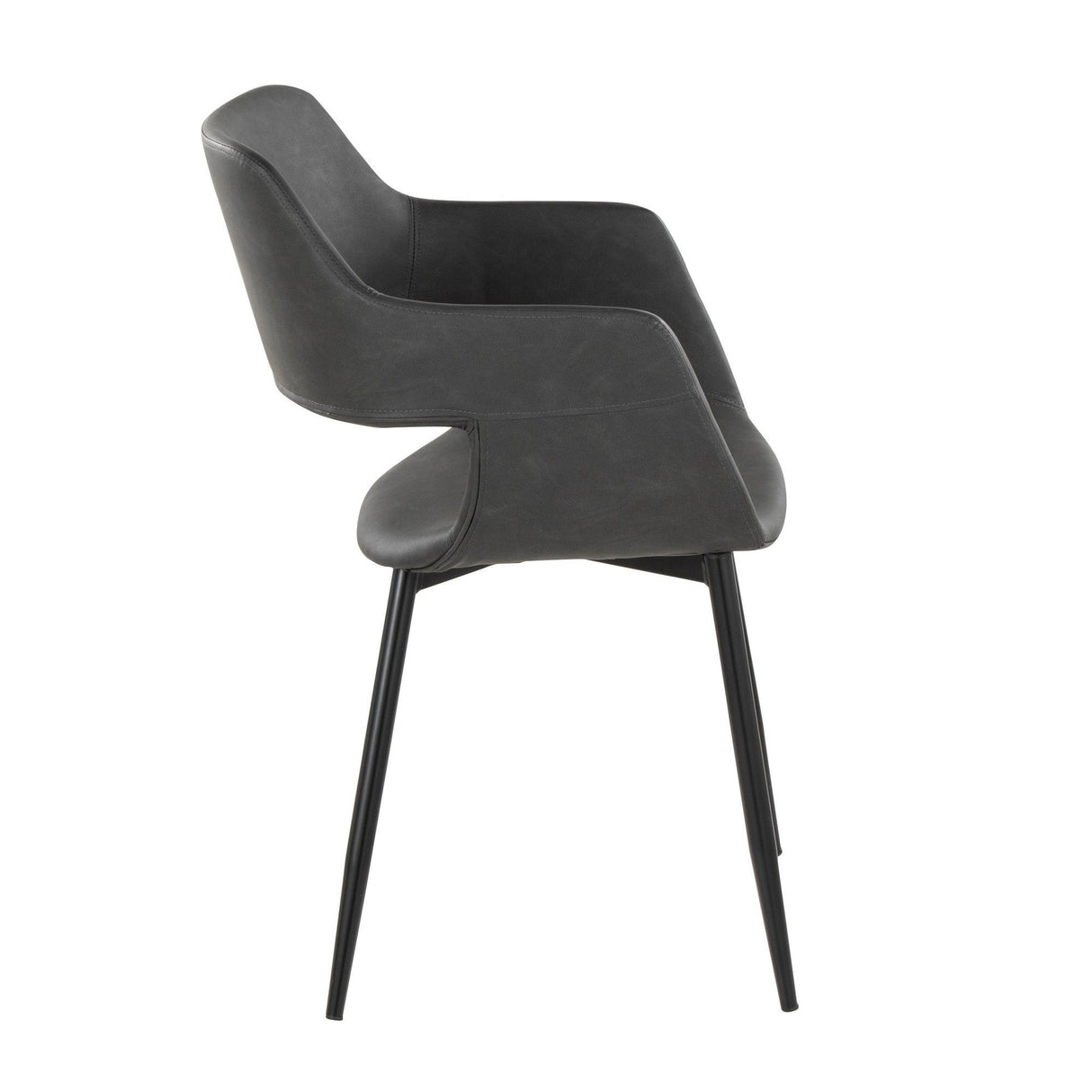 Margarite - Dining / Accent Chair - Black Metal (Set of 2)