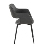 Margarite - Dining / Accent Chair - Black Metal (Set of 2)