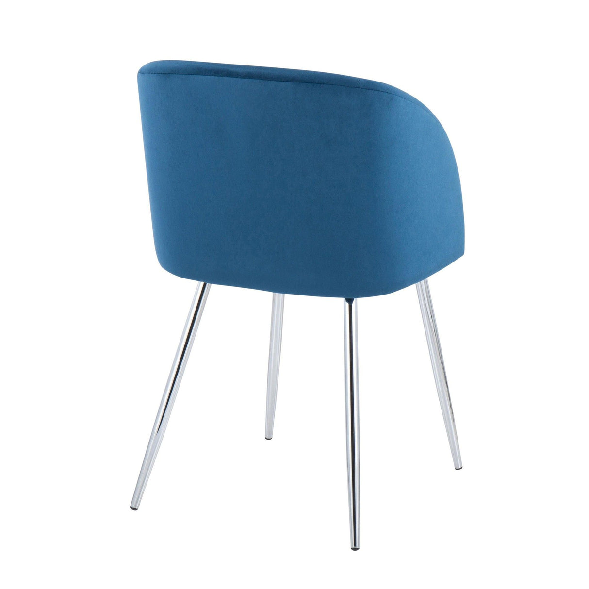 Luna - Contemporary Chair (Set of 2) - Chrome Legs