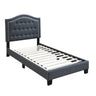 European Style Bed, Button Tufted Headboard