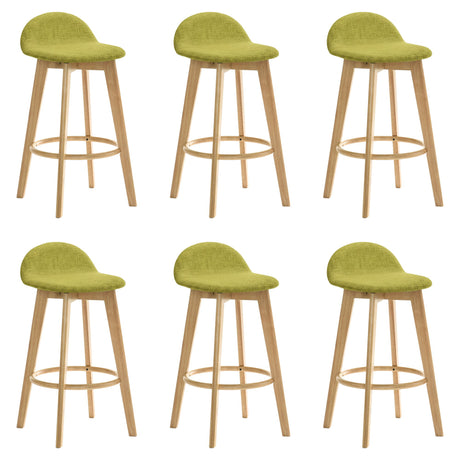 Vera - Upholstered Wood Counter Height Barstool