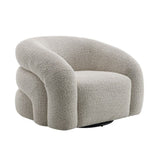 Irma - Chair With Swivel - Gray Boucle