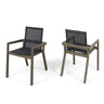 Belfast - Dining Chair With Acacia Wood Frame And Mesh Seating (Set of 2)