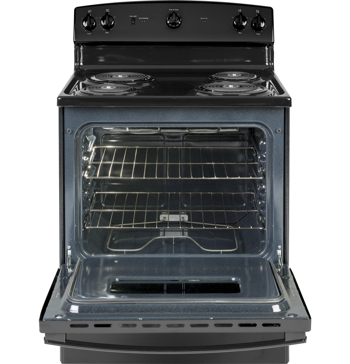 GE JBS160DMBB - 30 in. 5 cu. ft. Electric Range with Coil Burners - Black