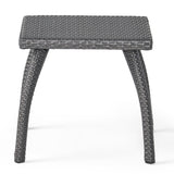 Luminant - Outdoor Side Table With Iron Frame - Gray