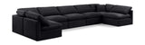 Indulge - Velvet 7 Piece Modular U-Shaped Sectional