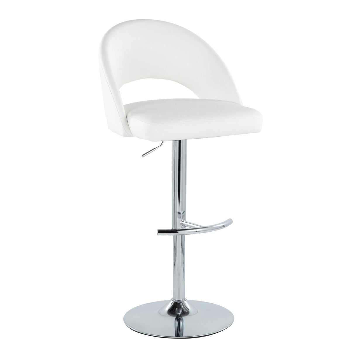 Renee - Adjustable Barstool (Set of 2) - Chrome Base