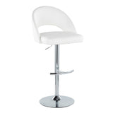 Renee - Adjustable Barstool (Set of 2) - Chrome Base