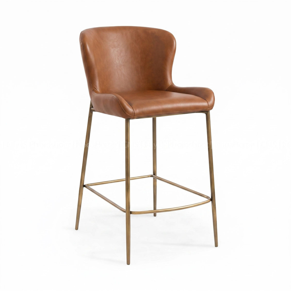 Modern Counter Stool With Upholstered Seat