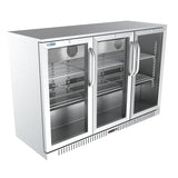 53 in. Three-Door Back Bar Refrigerator - 11 Cu Ft. BC-3DSW-SS
