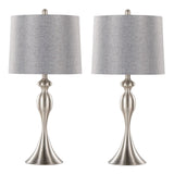 Ashland - 27" Metal Table Lamp (Set of 2) - Brushed Nickel