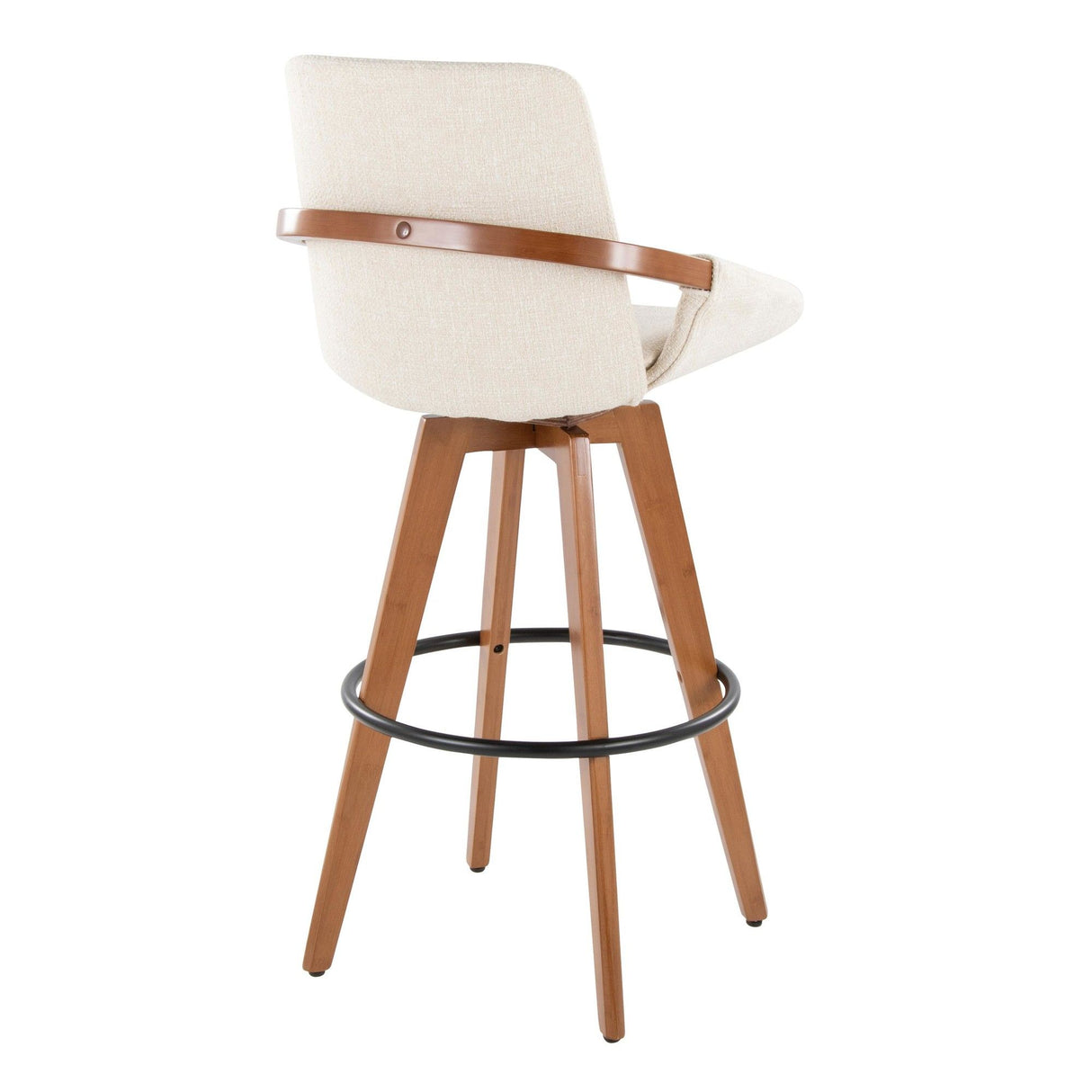 Cosmo - Fixed-Height Barstool - Walnut Bamboo Base