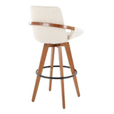 Cosmo - Fixed-Height Barstool - Walnut Bamboo Base